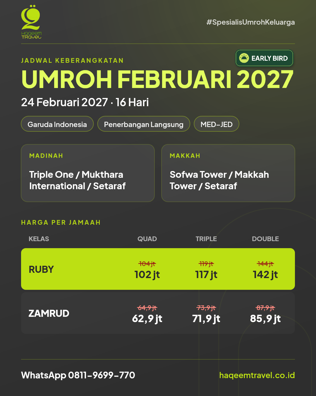 Flyer I'tikaf Mekkah Pelataran