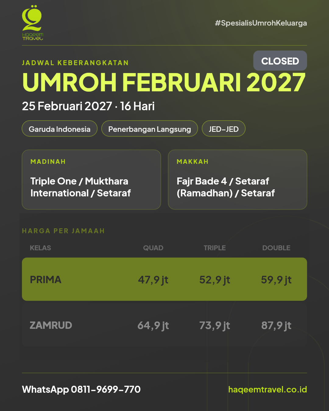 Flyer Smart I'tikaf Mekkah