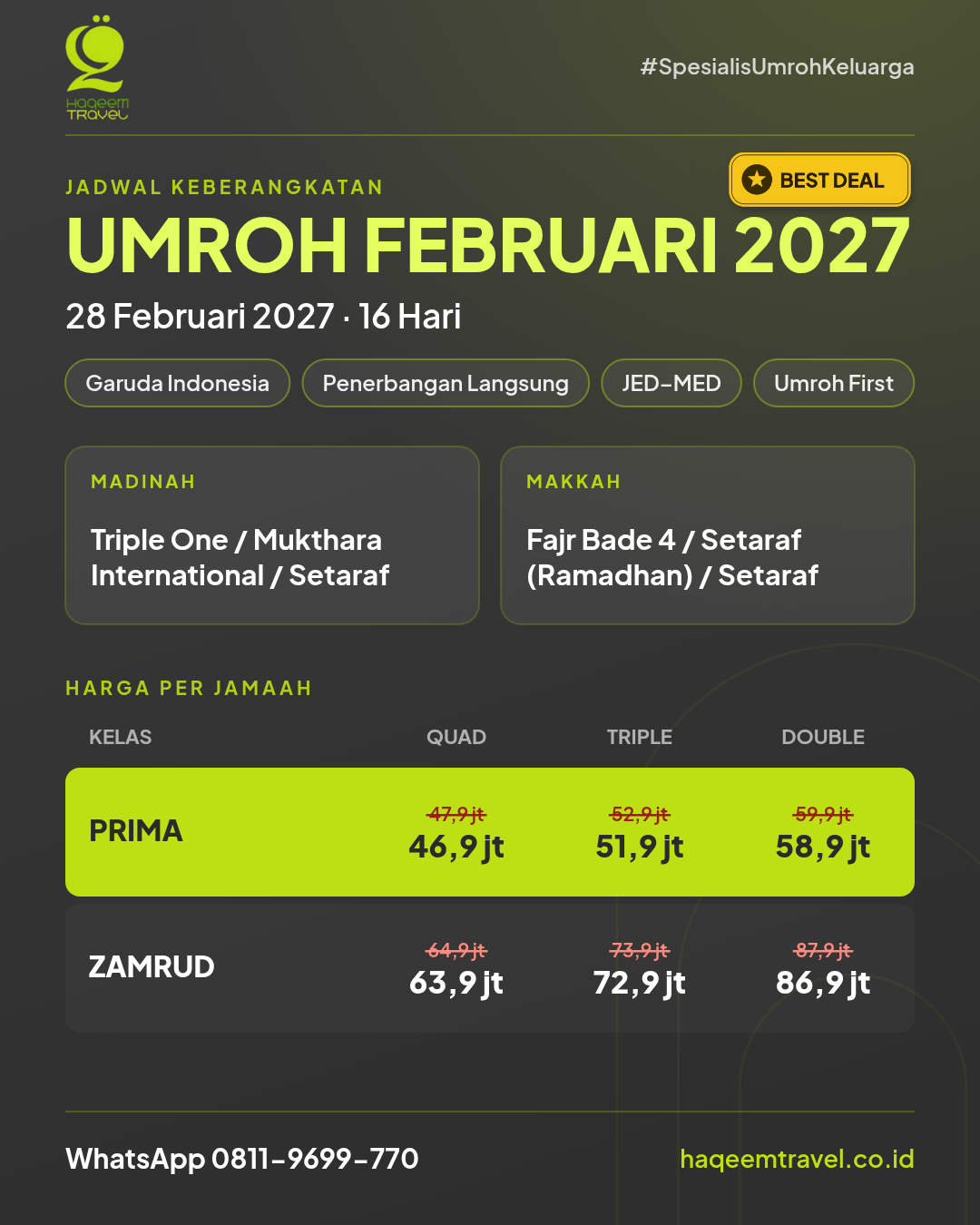 Flyer Smart I'tikaf Mekkah