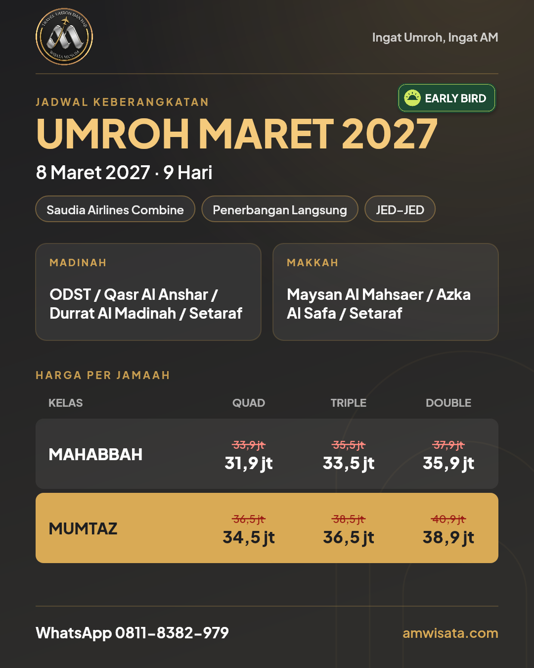 Flyer Comfy Takbiran Di Makkah