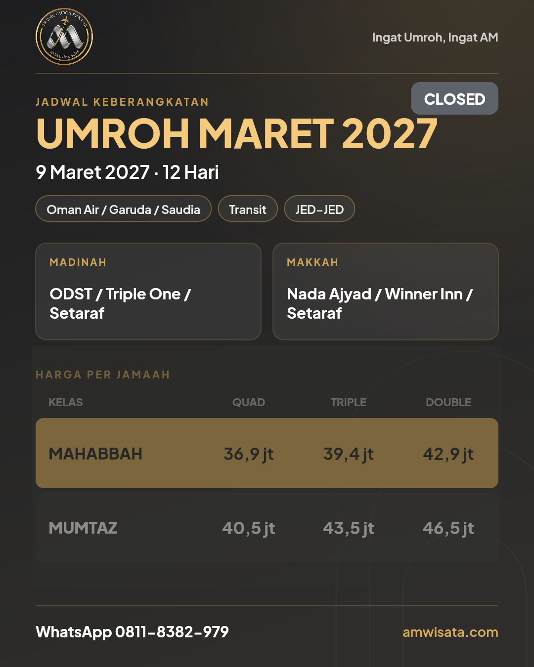 Flyer Umrah Ramadhan Syawal - Lebaran Di Makkah