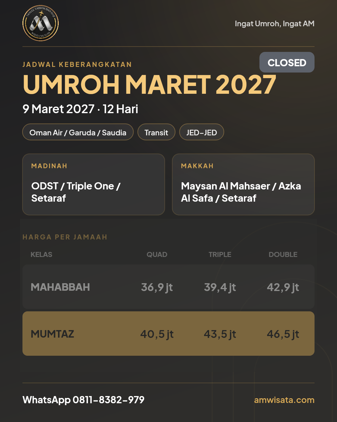Flyer Umrah Ramadhan Syawal - Lebaran Di Makkah
