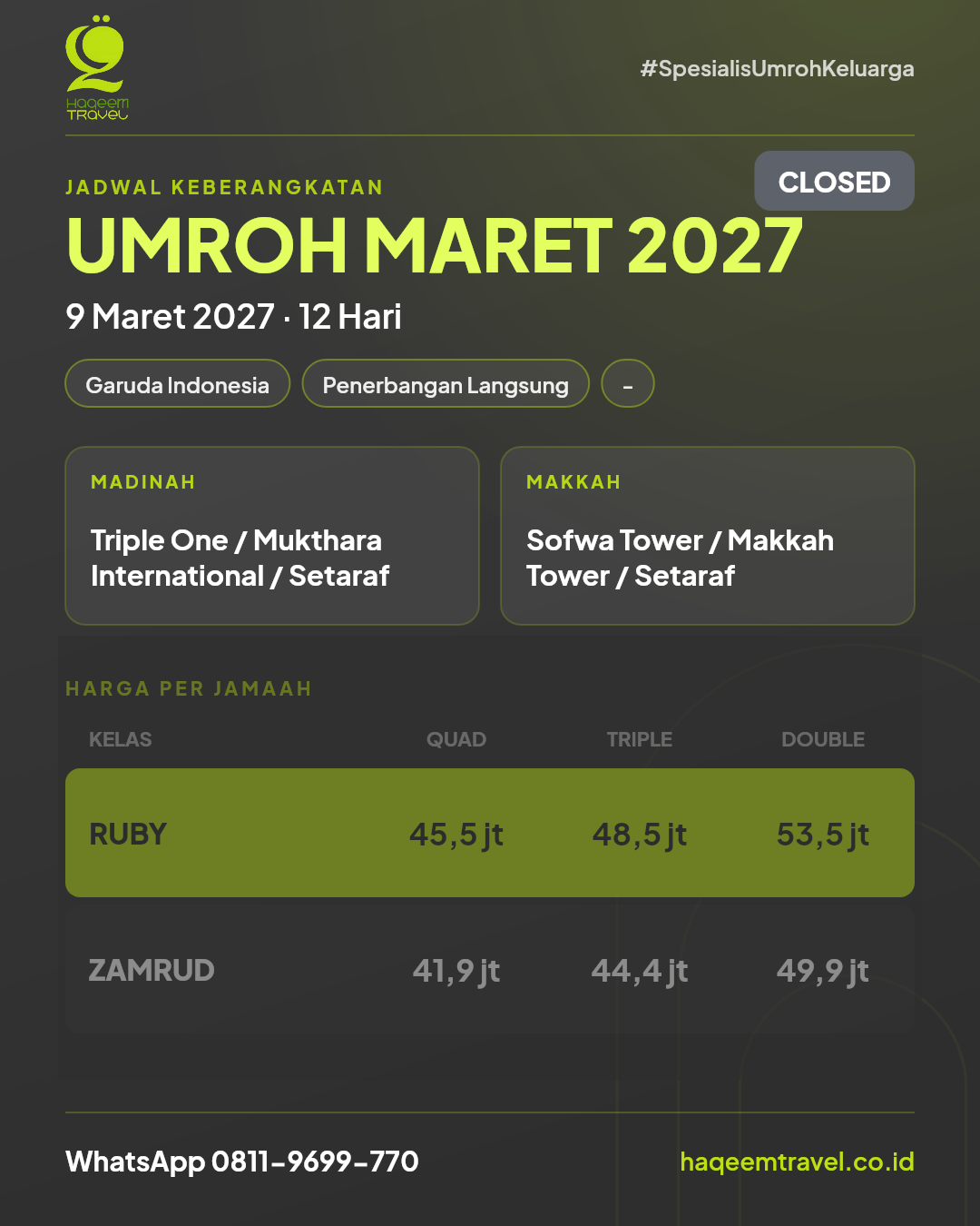 Flyer Umrah Syawal — Lebaran
