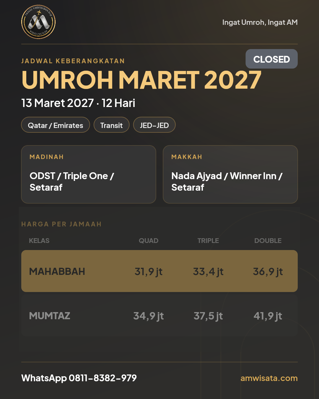Flyer Umrah Syawal Plus Thaif