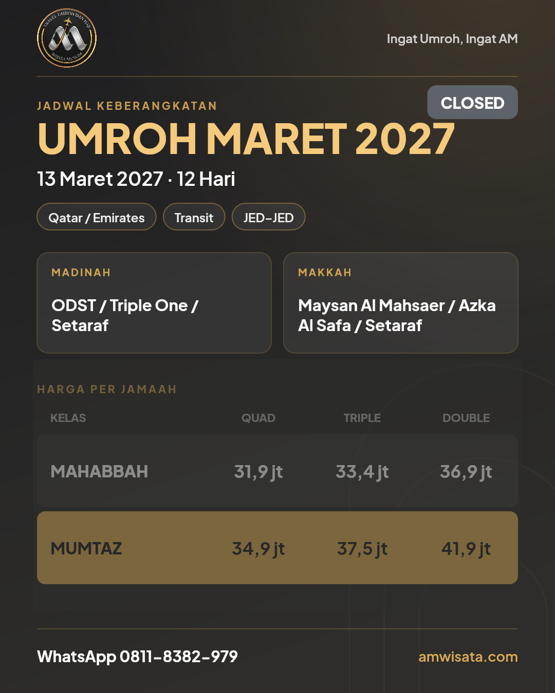 Flyer Umrah Syawal Plus Thaif