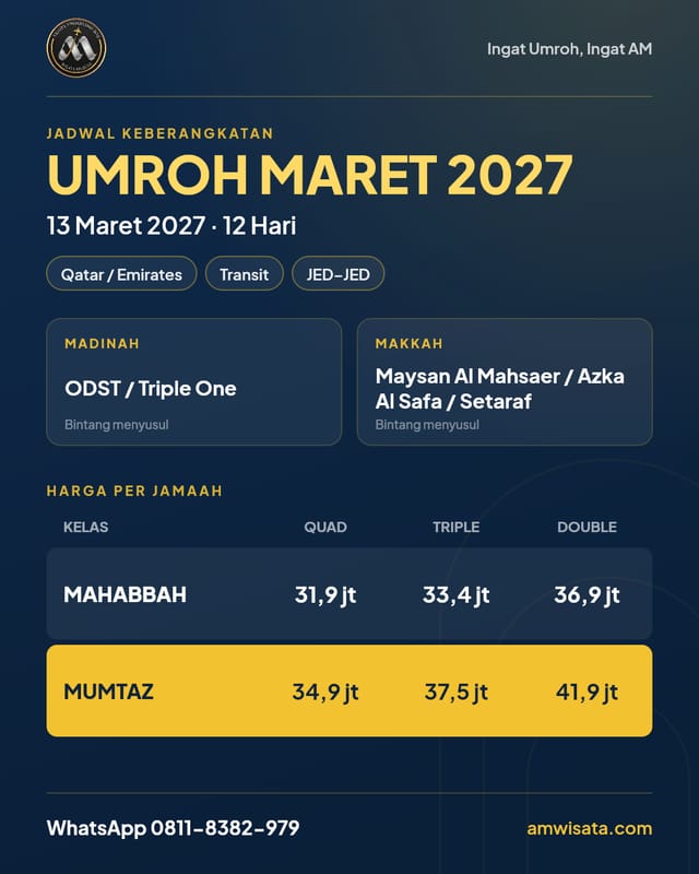 Umrah Syawal Plus Thaif