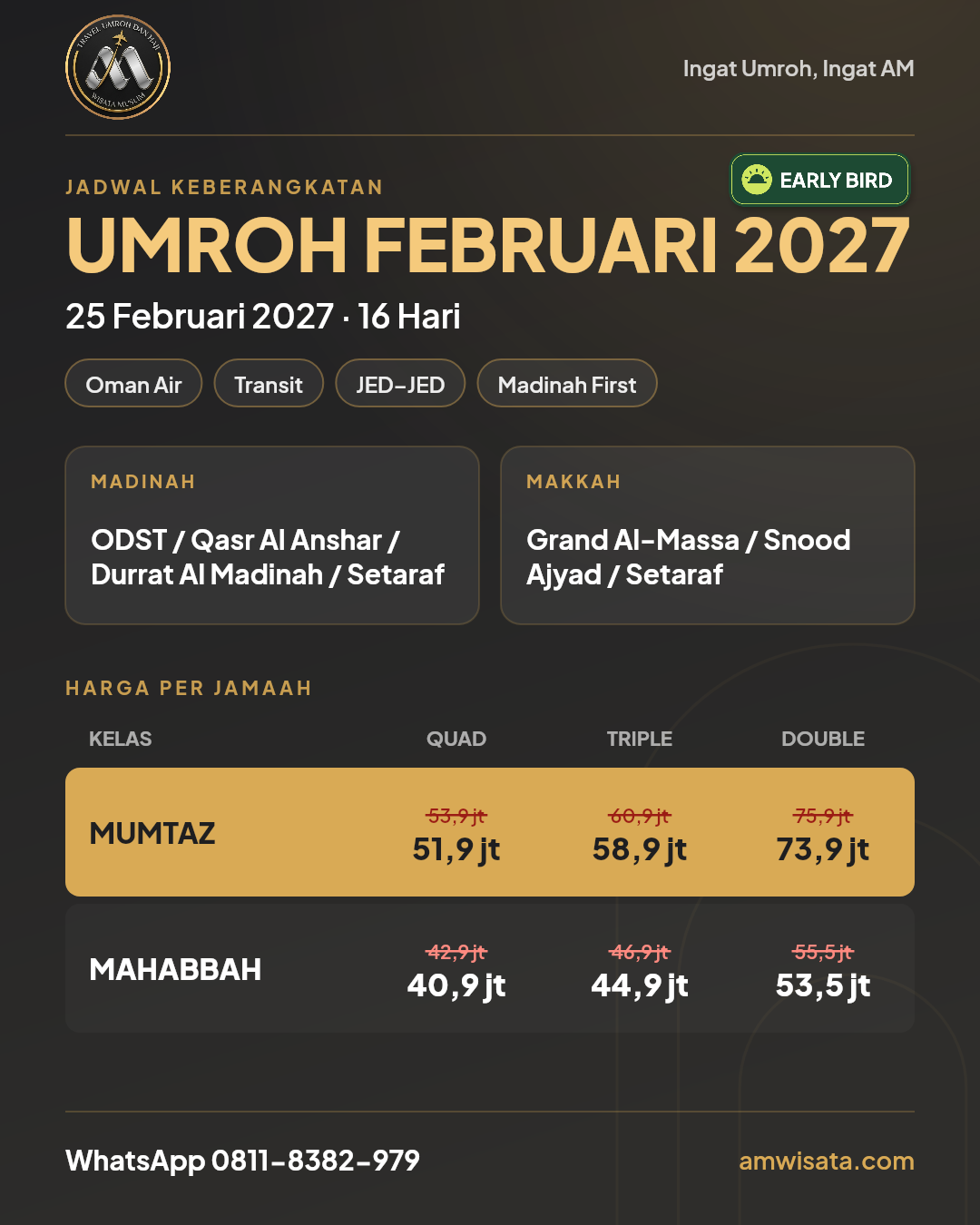Flyer Comfy I'tikaf Mekkah