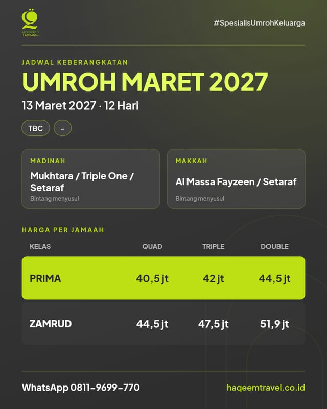 Umroh Plus Turki 12D