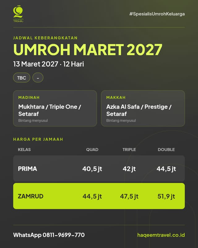 Umroh Plus Turki 12D