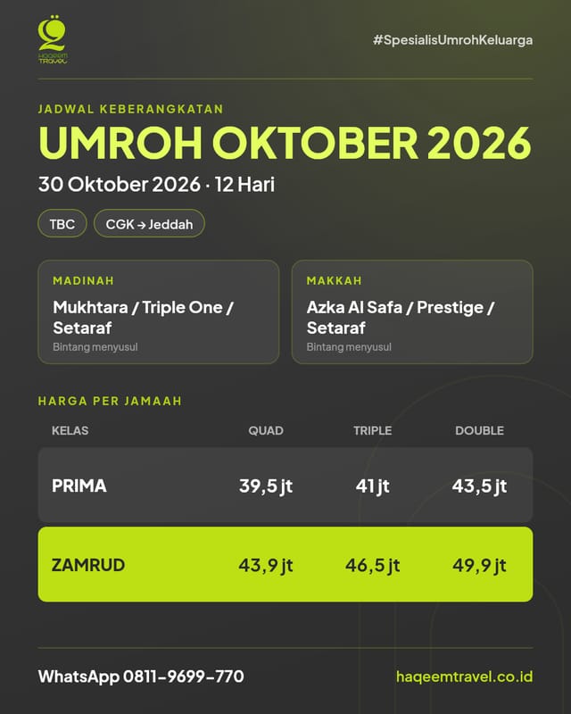 Umroh Plus Turki 12D