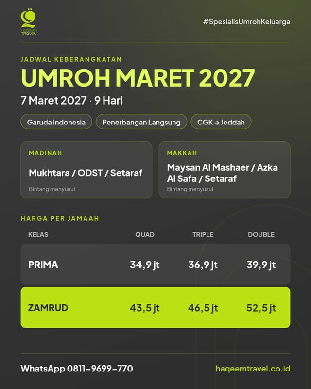 Comfy Takbiran Makkah 9 Hari