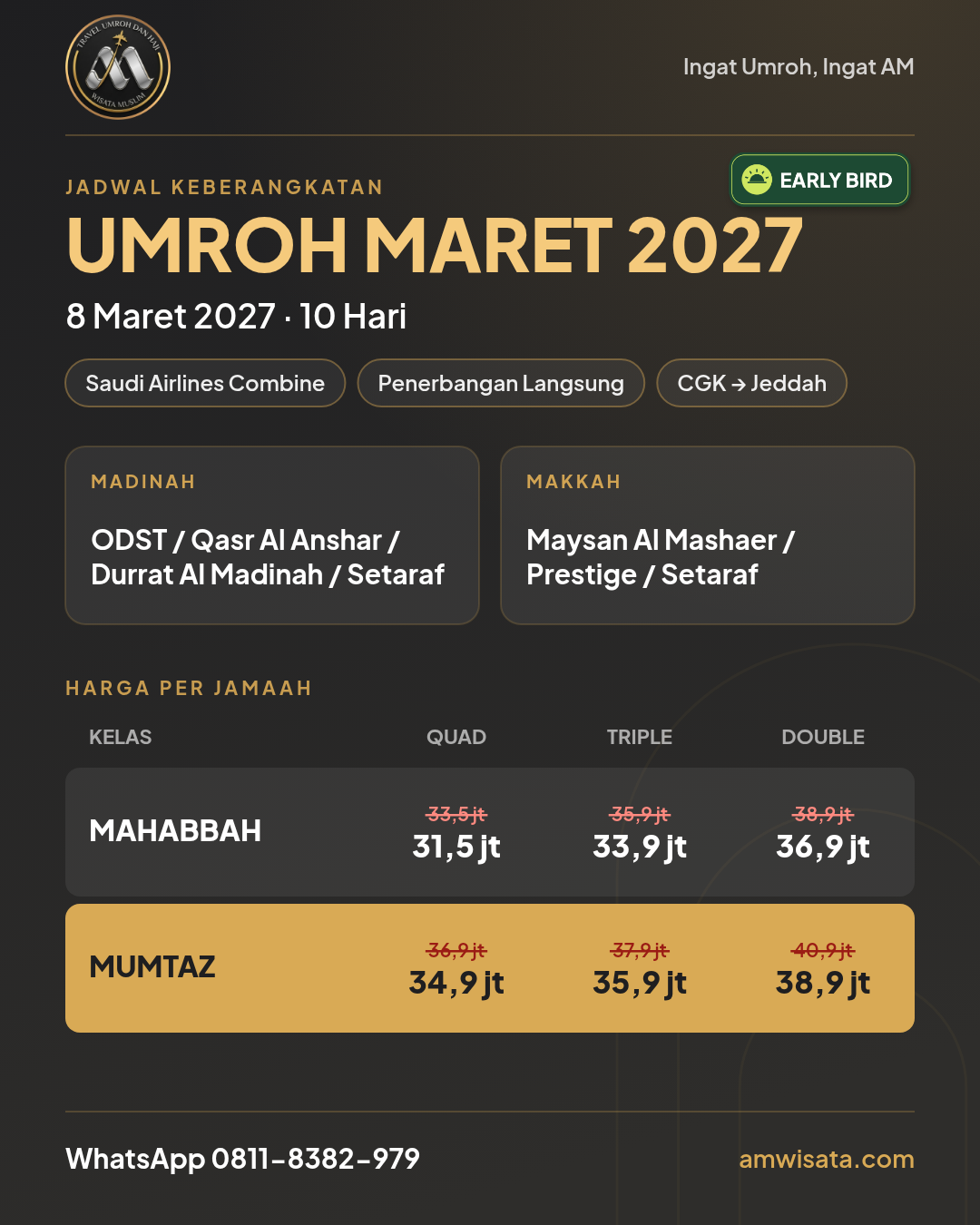 Flyer Family Comfy Takbiran di Makkah